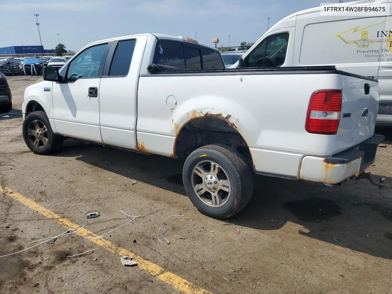 2008 Ford F150 VIN: 1FTRX14W28FB94675 Lot: 67822374