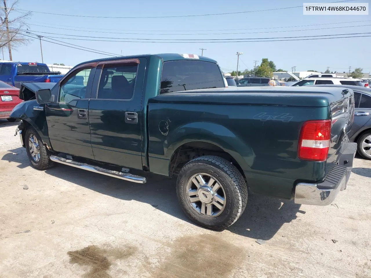 2008 Ford F150 Supercrew VIN: 1FTRW14W68KD44670 Lot: 68458414