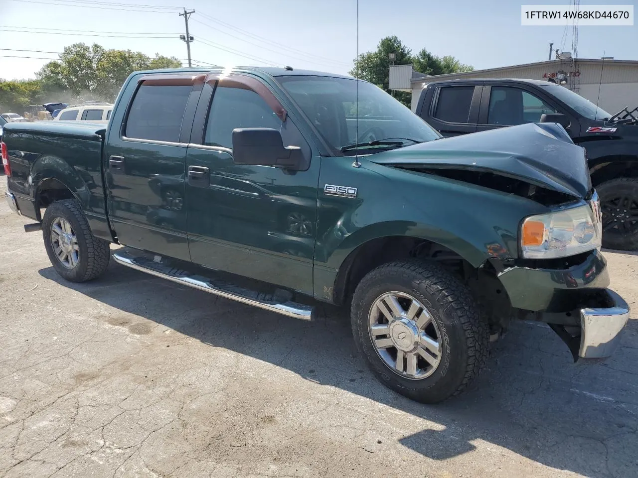 2008 Ford F150 Supercrew VIN: 1FTRW14W68KD44670 Lot: 68458414