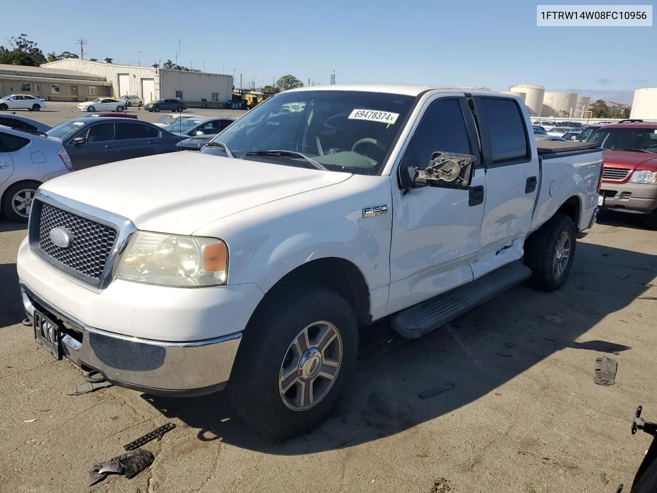 2008 Ford F150 Supercrew VIN: 1FTRW14W08FC10956 Lot: 69478374