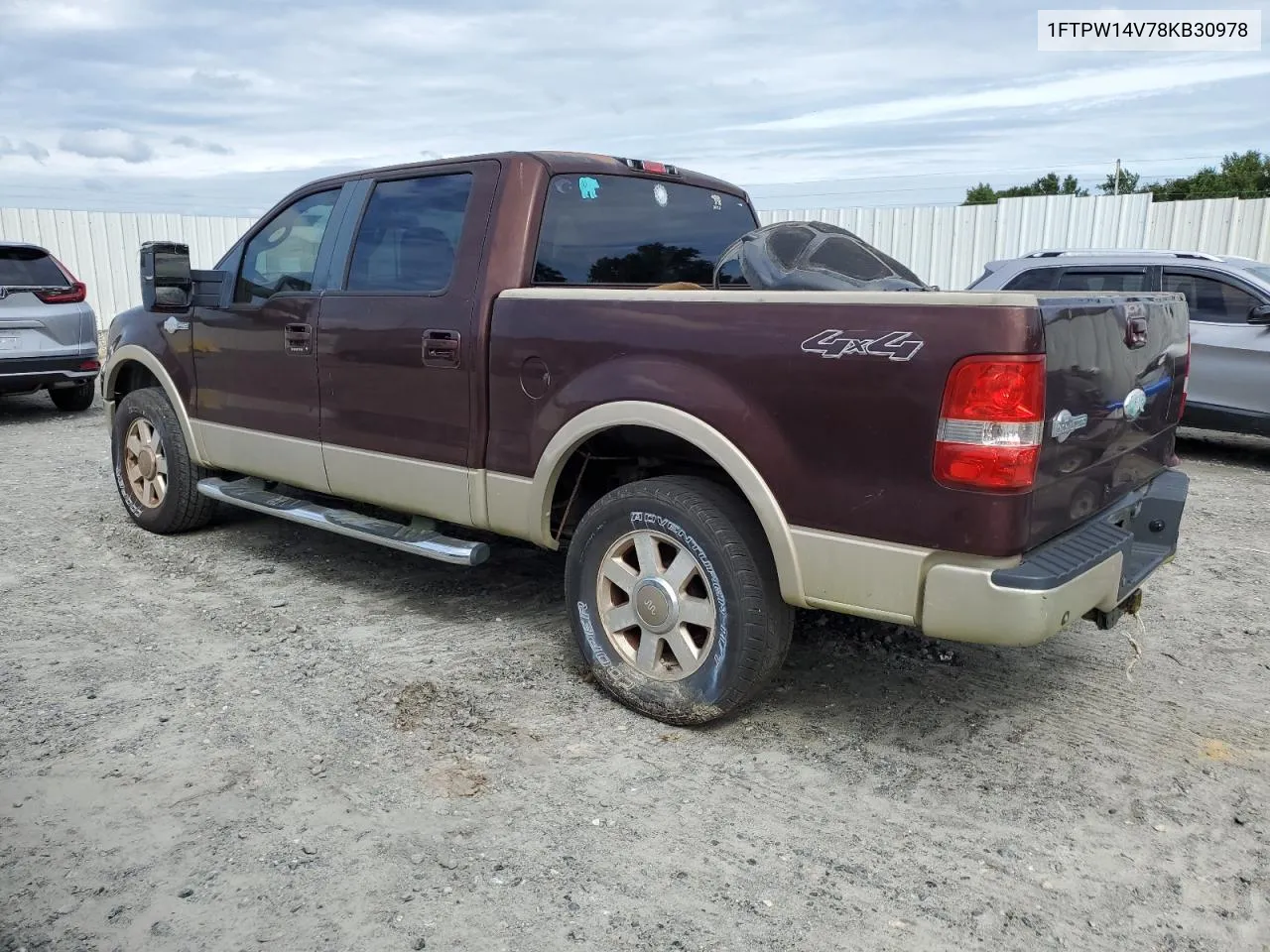 2008 Ford F150 Supercrew VIN: 1FTPW14V78KB30978 Lot: 70064534