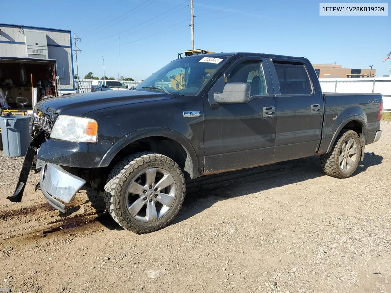 2008 Ford F150 Supercrew VIN: 1FTPW14V28KB19239 Lot: 70330884