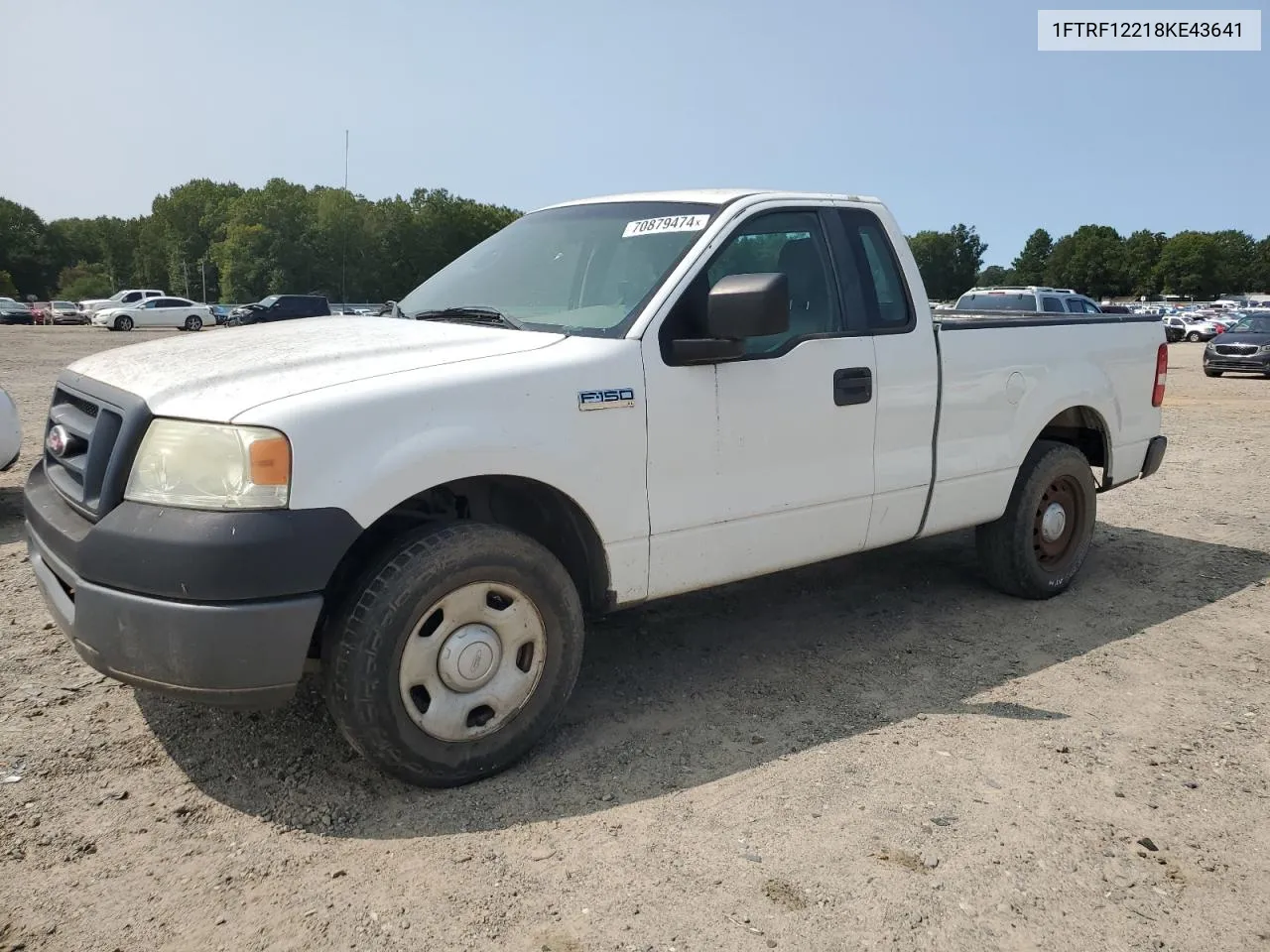 2008 Ford F150 VIN: 1FTRF12218KE43641 Lot: 70879474