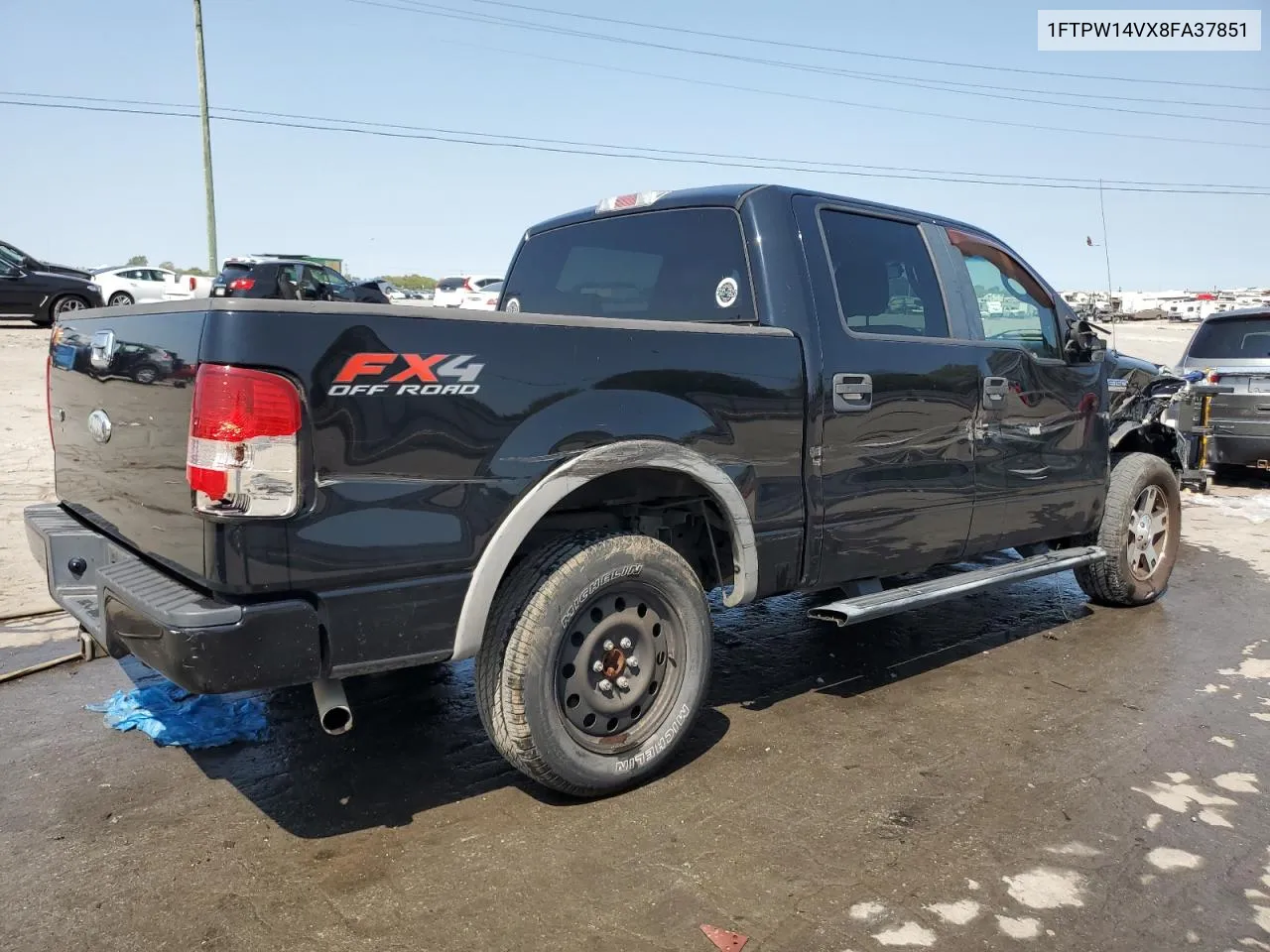 2008 Ford F150 Supercrew VIN: 1FTPW14VX8FA37851 Lot: 70969794