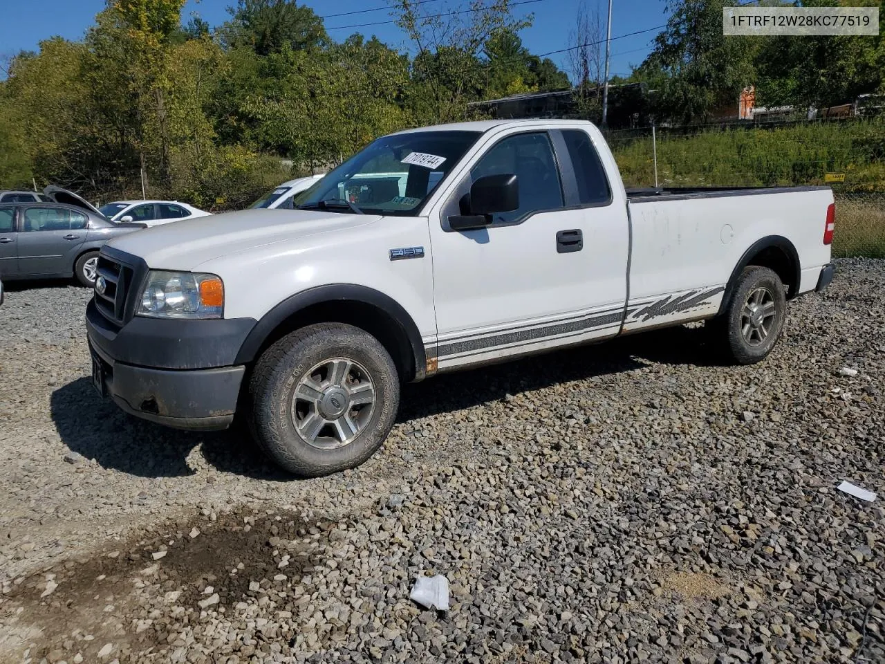 2008 Ford F150 VIN: 1FTRF12W28KC77519 Lot: 71019744