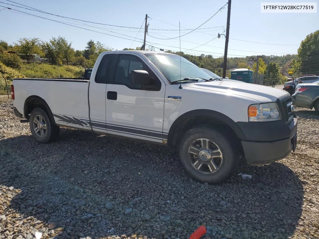 2008 Ford F150 VIN: 1FTRF12W28KC77519 Lot: 71019744