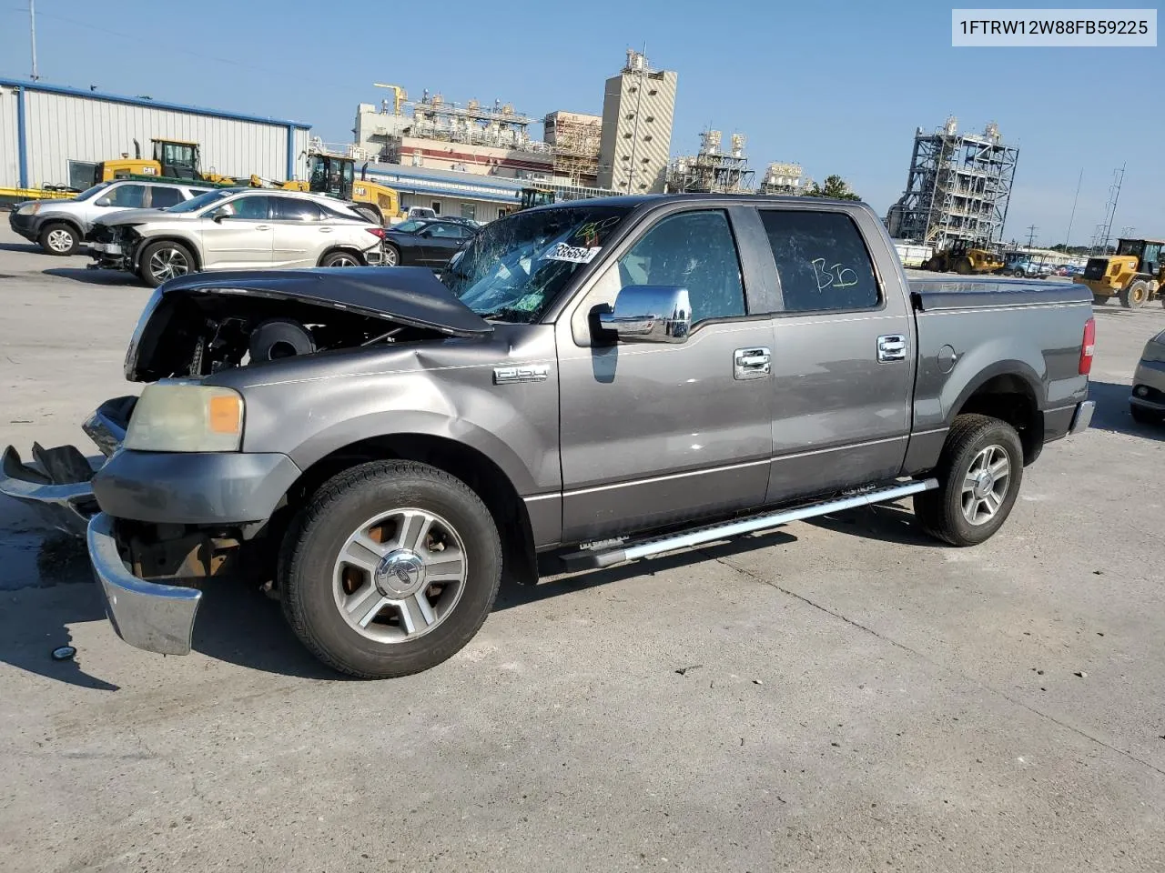 2008 Ford F150 Supercrew VIN: 1FTRW12W88FB59225 Lot: 71385684