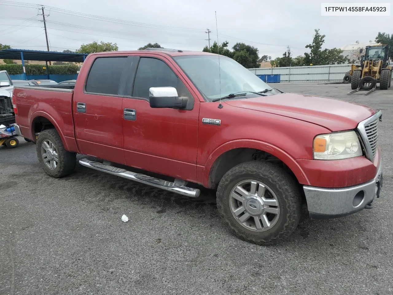 2008 Ford F150 Supercrew VIN: 1FTPW14558FA45923 Lot: 71812494