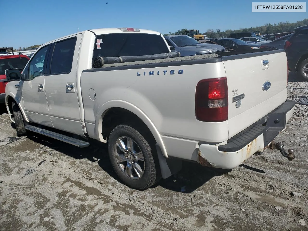 1FTRW12558FA81638 2008 Ford F150 Supercrew