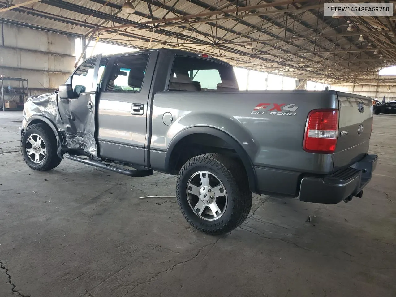 2008 Ford F150 Supercrew VIN: 1FTPW14548FA59750 Lot: 74364054