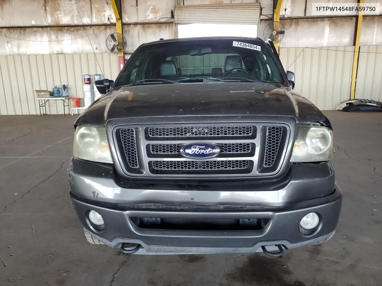 2008 Ford F150 Supercrew VIN: 1FTPW14548FA59750 Lot: 74364054