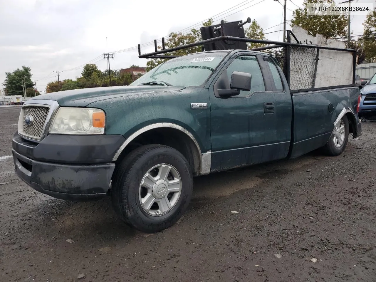 2008 Ford F150 VIN: 1FTRF122X8KB38624 Lot: 74530044