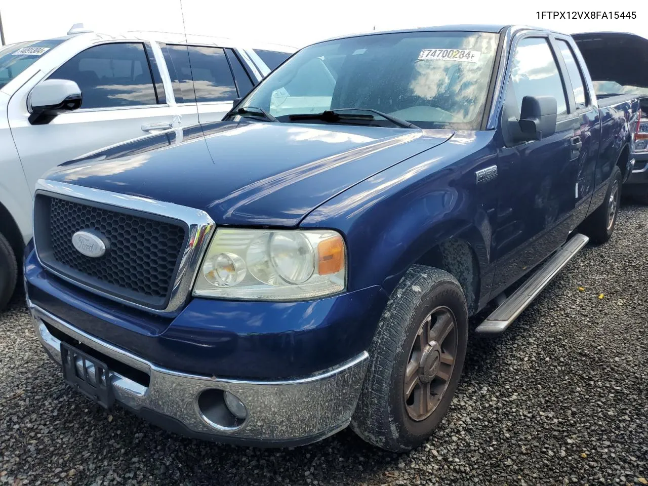 2008 Ford F150 VIN: 1FTPX12VX8FA15445 Lot: 74700284