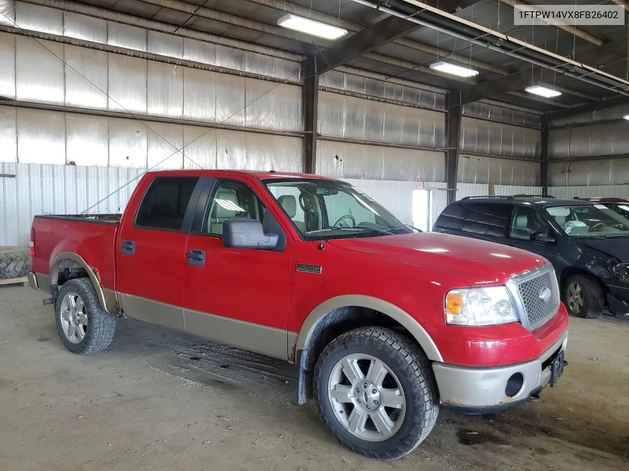 2008 Ford F150 Supercrew VIN: 1FTPW14VX8FB26402 Lot: 74823914