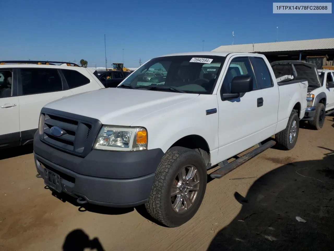 2008 Ford F150 VIN: 1FTPX14V78FC28088 Lot: 75942594