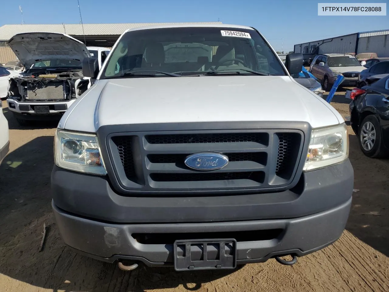 2008 Ford F150 VIN: 1FTPX14V78FC28088 Lot: 75942594