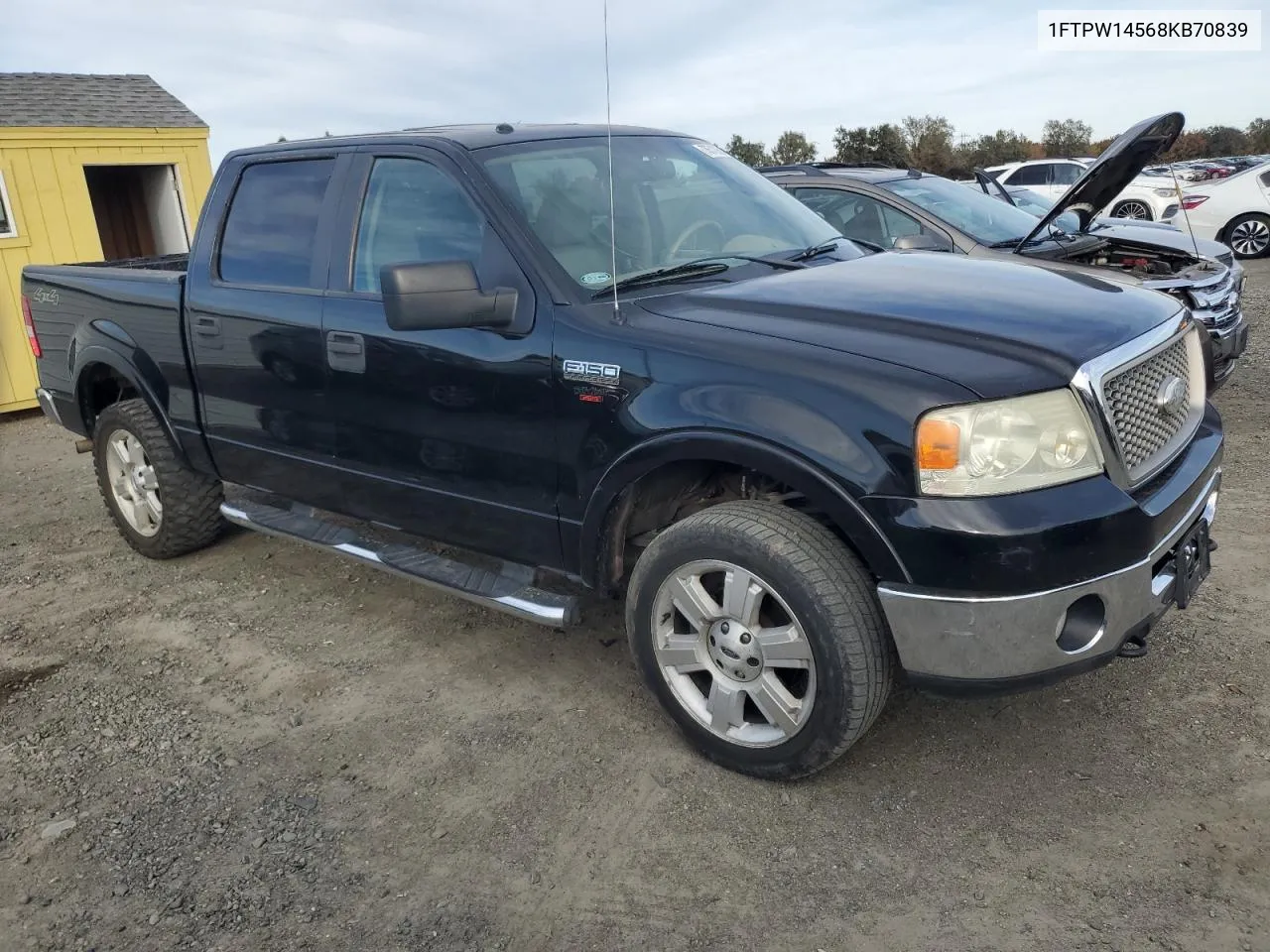 2008 Ford F150 Supercrew VIN: 1FTPW14568KB70839 Lot: 78512264