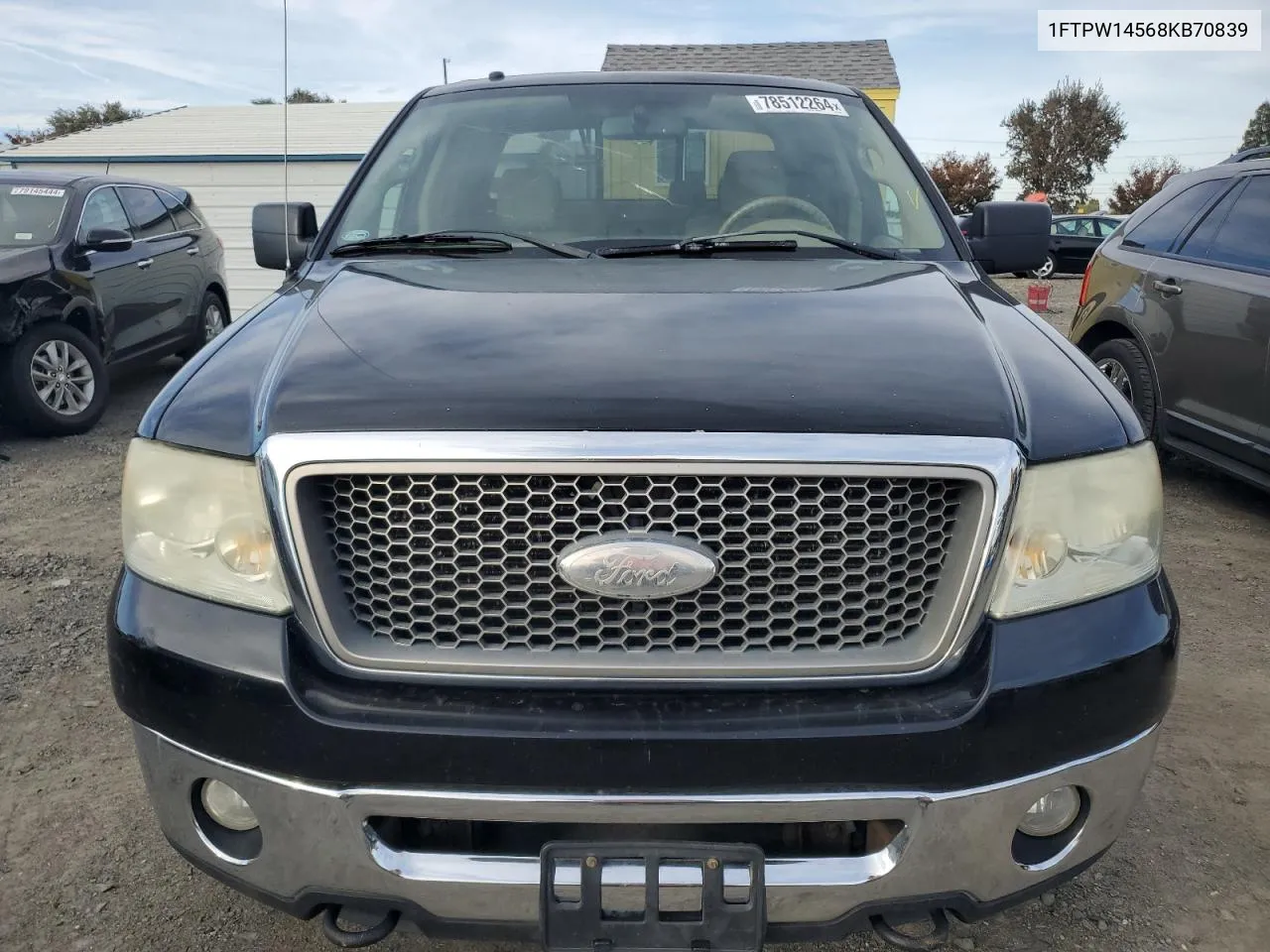 2008 Ford F150 Supercrew VIN: 1FTPW14568KB70839 Lot: 78512264