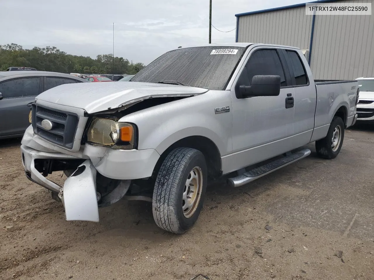 2008 Ford F150 VIN: 1FTRX12W48FC25590 Lot: 78898294