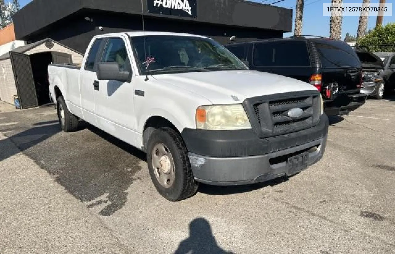 2008 Ford F150 VIN: 1FTVX12578KD70345 Lot: 79133324