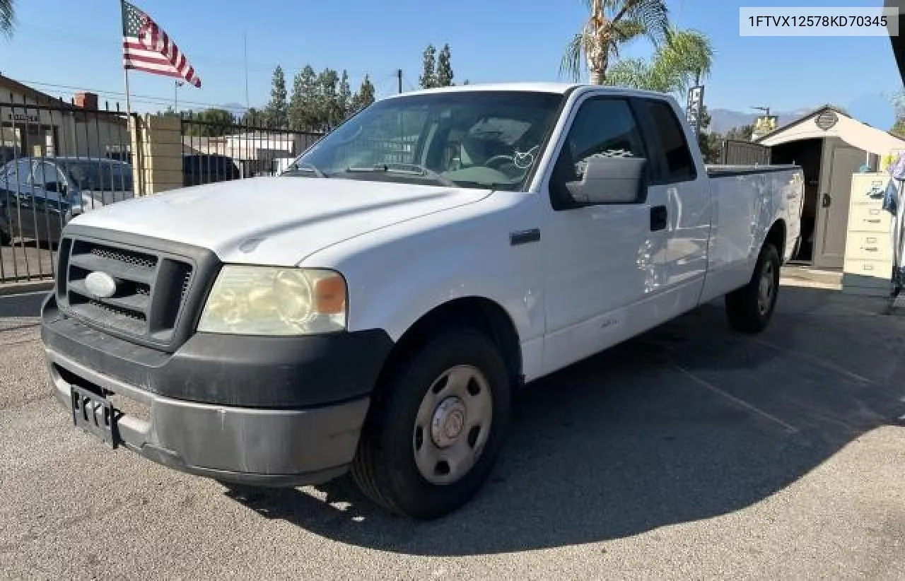 2008 Ford F150 VIN: 1FTVX12578KD70345 Lot: 79133324