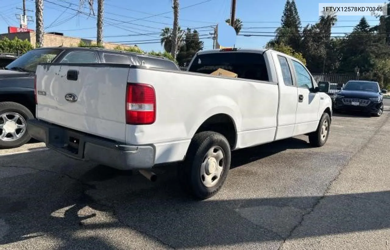 2008 Ford F150 VIN: 1FTVX12578KD70345 Lot: 79133324