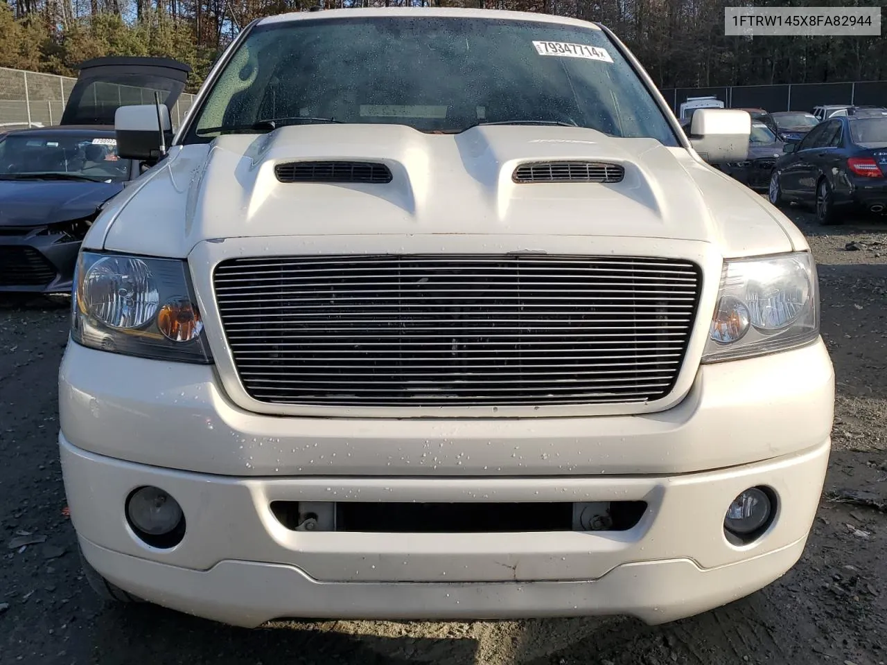 2008 Ford F150 Supercrew VIN: 1FTRW145X8FA82944 Lot: 79347714