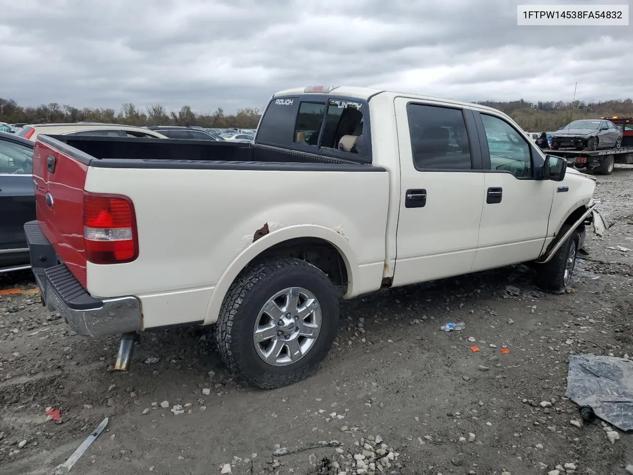 2008 Ford F150 Supercrew VIN: 1FTPW14538FA54832 Lot: 80392954