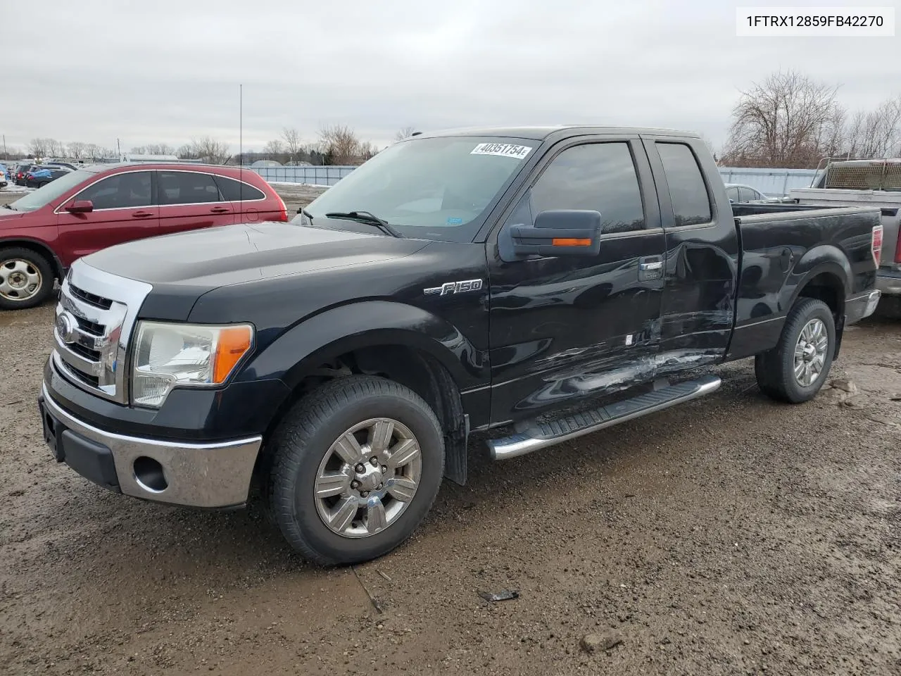 2009 Ford F150 Super Cab VIN: 1FTRX12859FB42270 Lot: 40351754