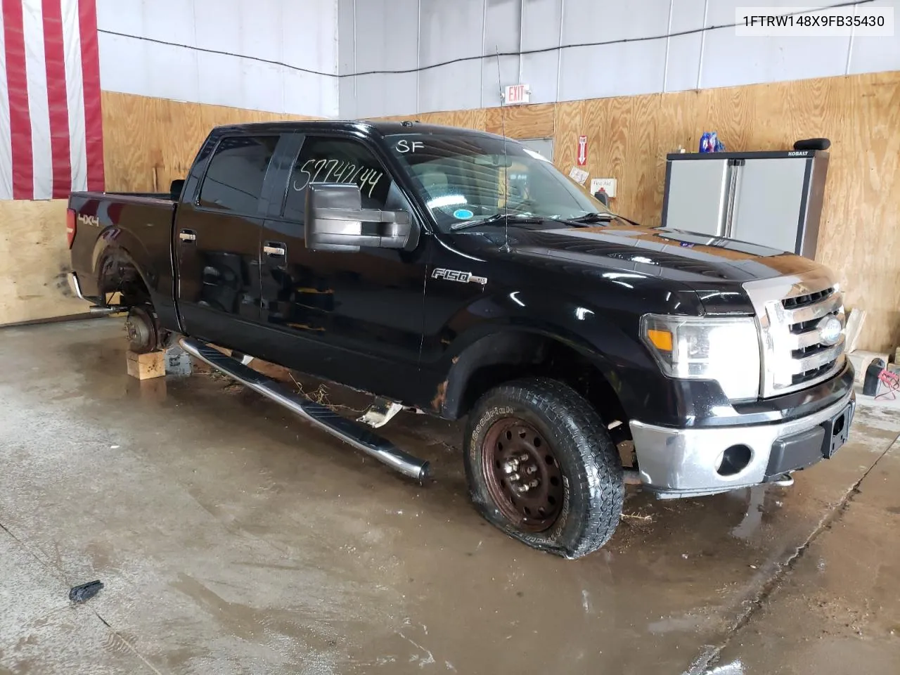 2009 Ford F150 Supercrew VIN: 1FTRW148X9FB35430 Lot: 57742644