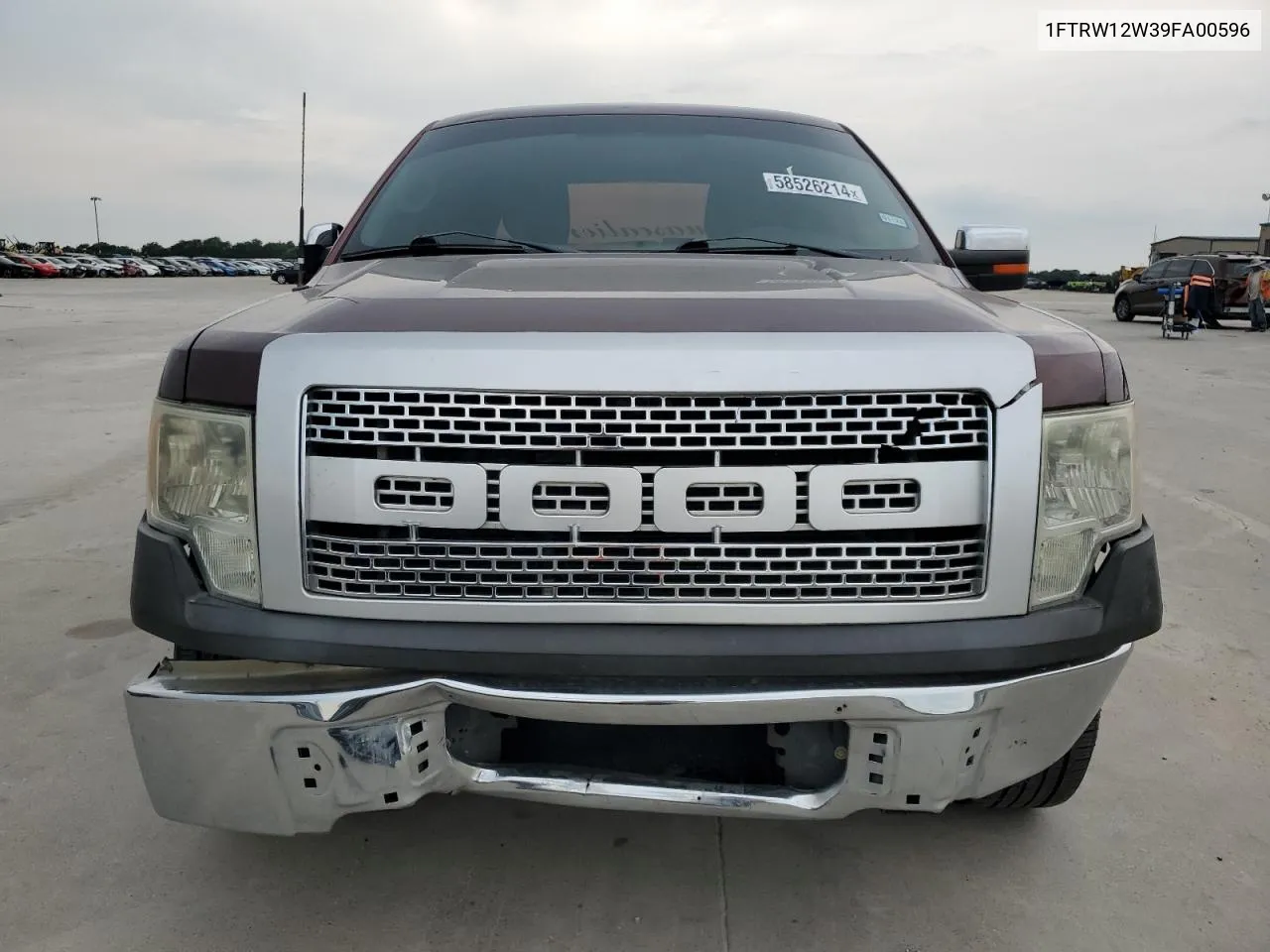 2009 Ford F150 Supercrew VIN: 1FTRW12W39FA00596 Lot: 58526214