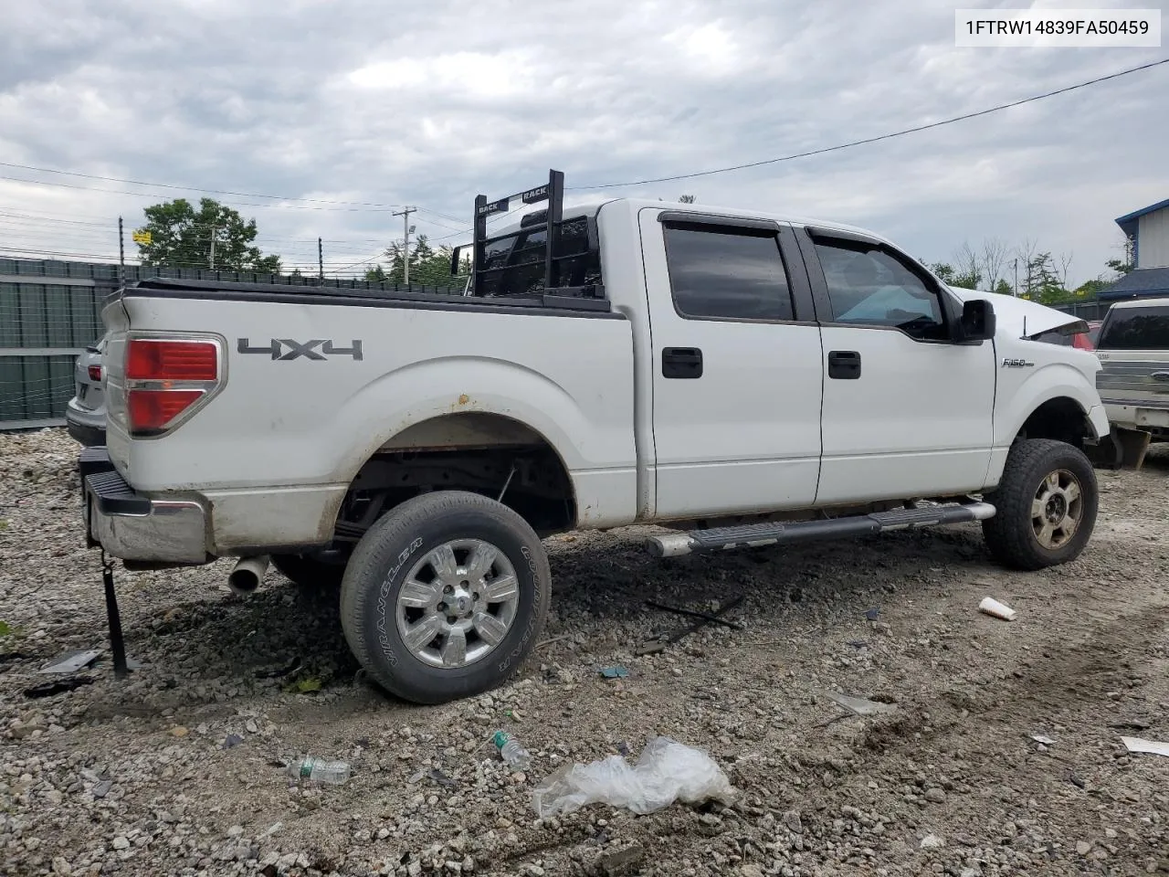 1FTRW14839FA50459 2009 Ford F150 Supercrew