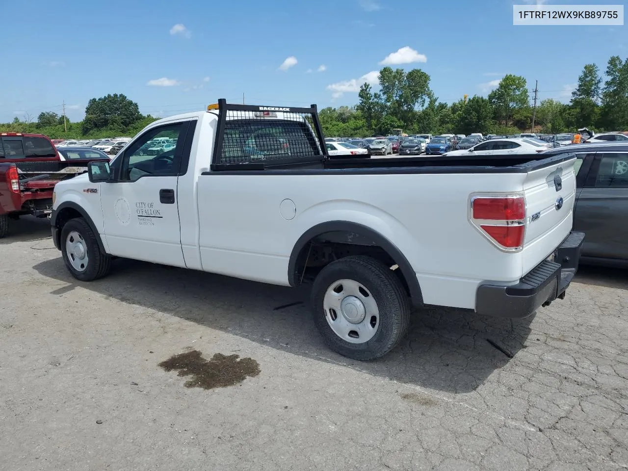 2009 Ford F150 VIN: 1FTRF12WX9KB89755 Lot: 59688424