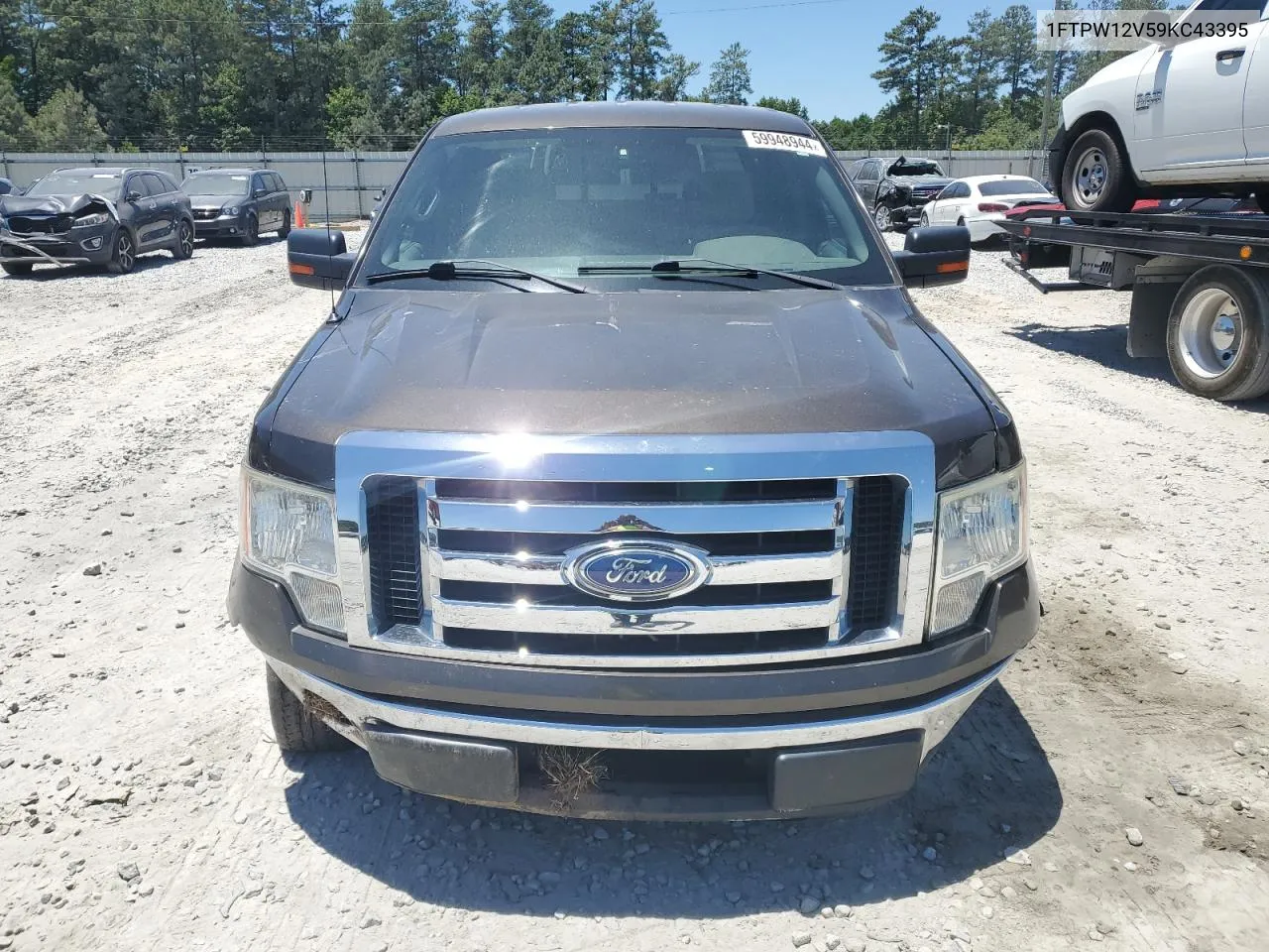 2009 Ford F150 Supercrew VIN: 1FTPW12V59KC43395 Lot: 59948944