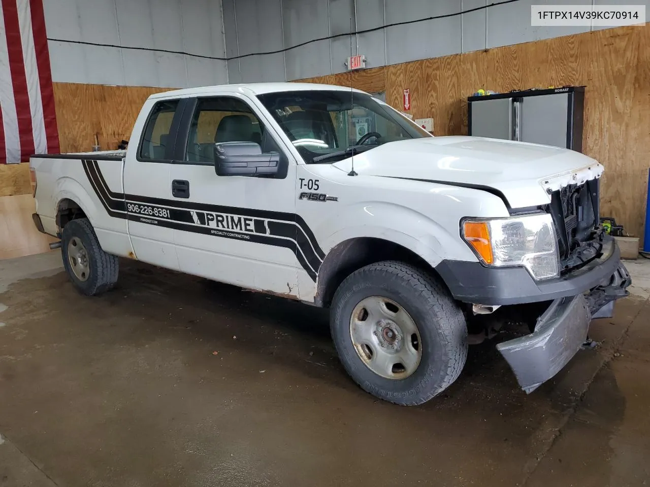 2009 Ford F150 Super Cab VIN: 1FTPX14V39KC70914 Lot: 61449014