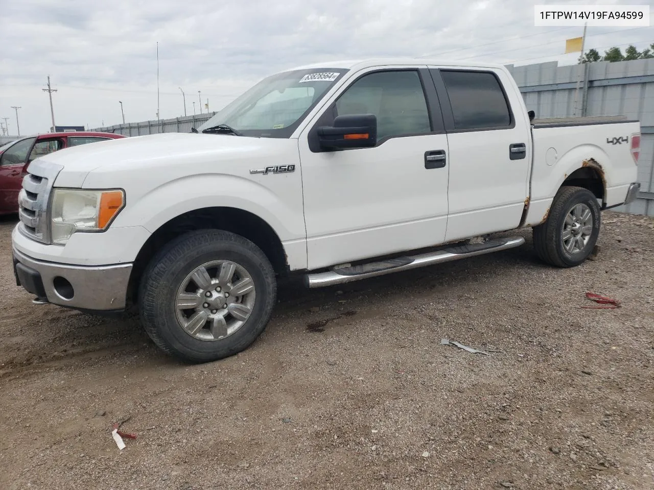 2009 Ford F150 Supercrew VIN: 1FTPW14V19FA94599 Lot: 63828564