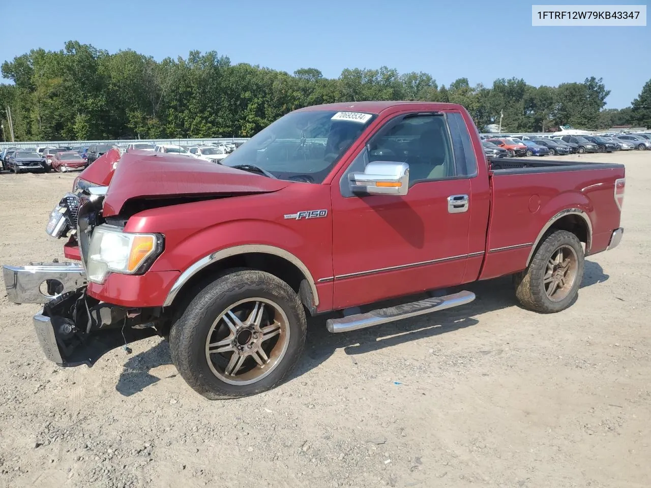 2009 Ford F150 VIN: 1FTRF12W79KB43347 Lot: 70693534