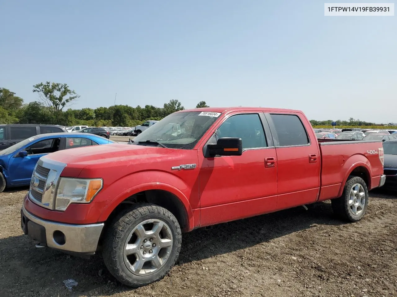 2009 Ford F150 Supercrew VIN: 1FTPW14V19FB39931 Lot: 70816034