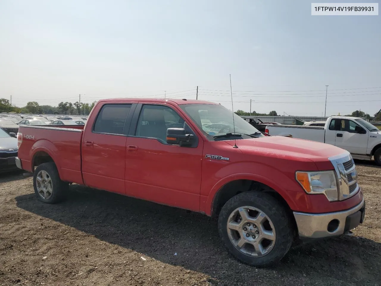 2009 Ford F150 Supercrew VIN: 1FTPW14V19FB39931 Lot: 70816034