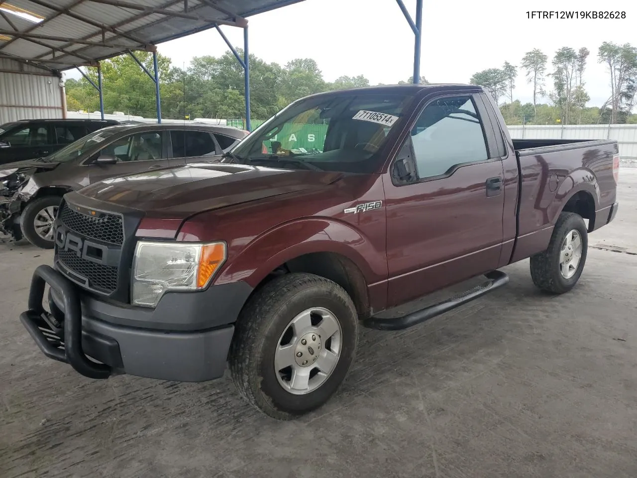 2009 Ford F150 VIN: 1FTRF12W19KB82628 Lot: 71105514