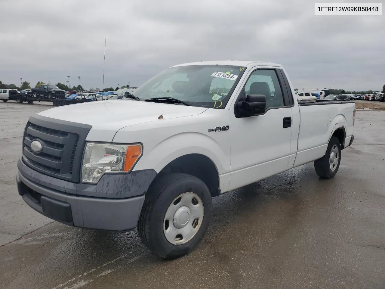 2009 Ford F150 VIN: 1FTRF12W09KB58448 Lot: 71218254