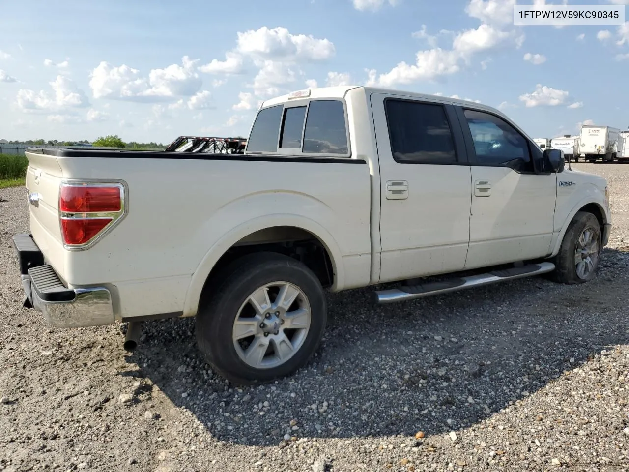 2009 Ford F150 Supercrew VIN: 1FTPW12V59KC90345 Lot: 71485654