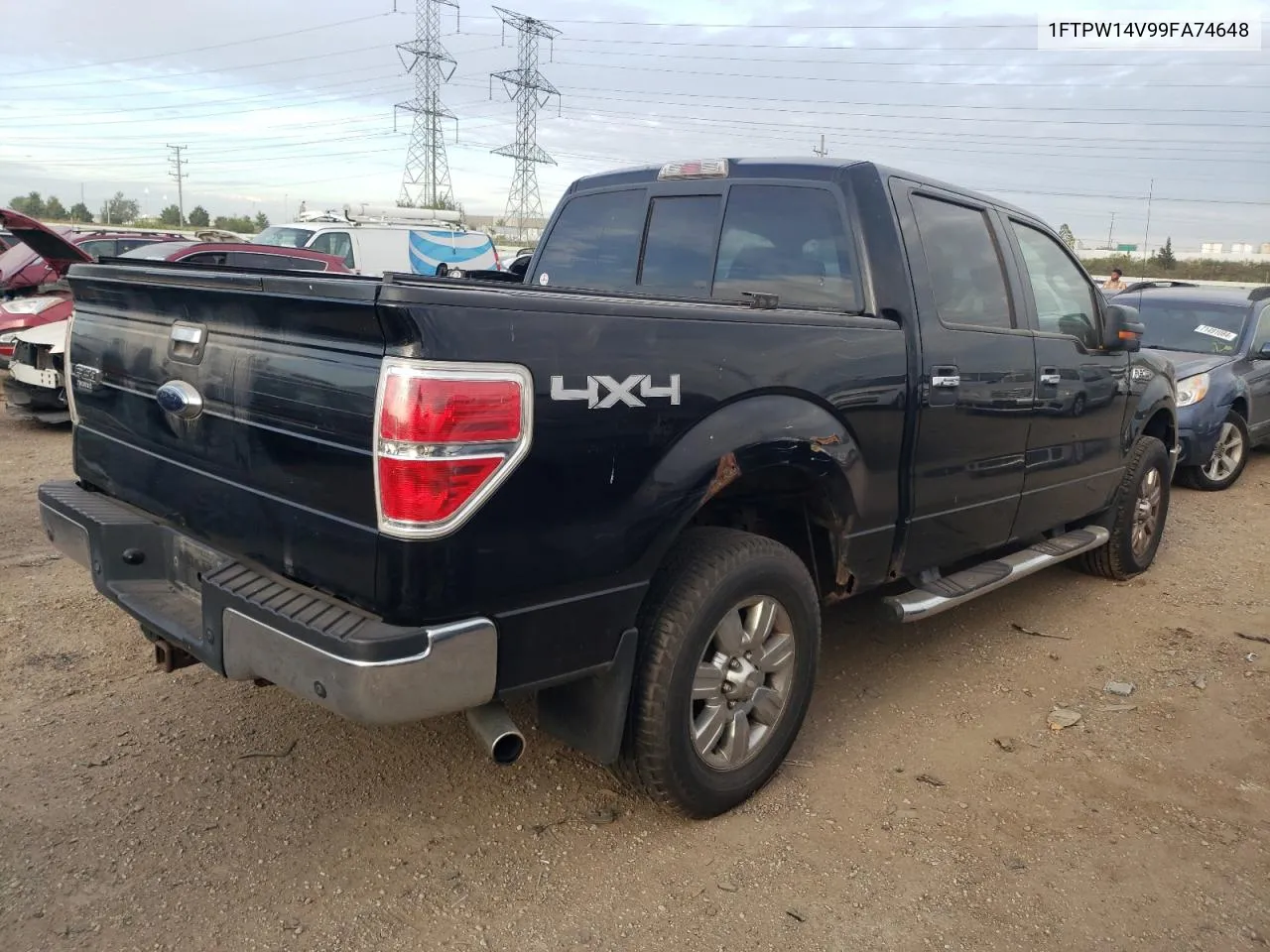 2009 Ford F150 Supercrew VIN: 1FTPW14V99FA74648 Lot: 71635404