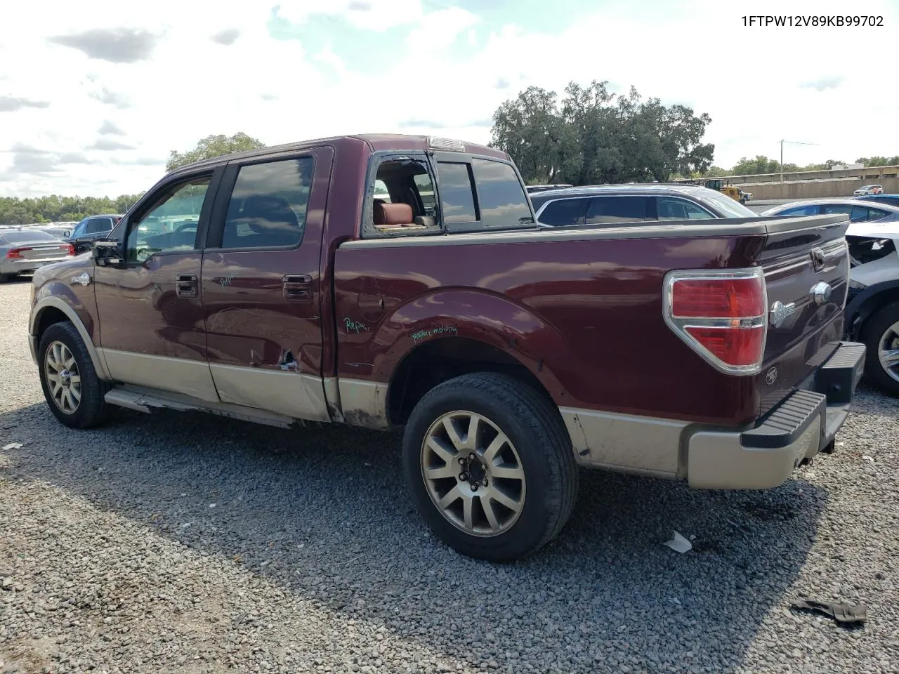 2009 Ford F150 Supercrew VIN: 1FTPW12V89KB99702 Lot: 71965384