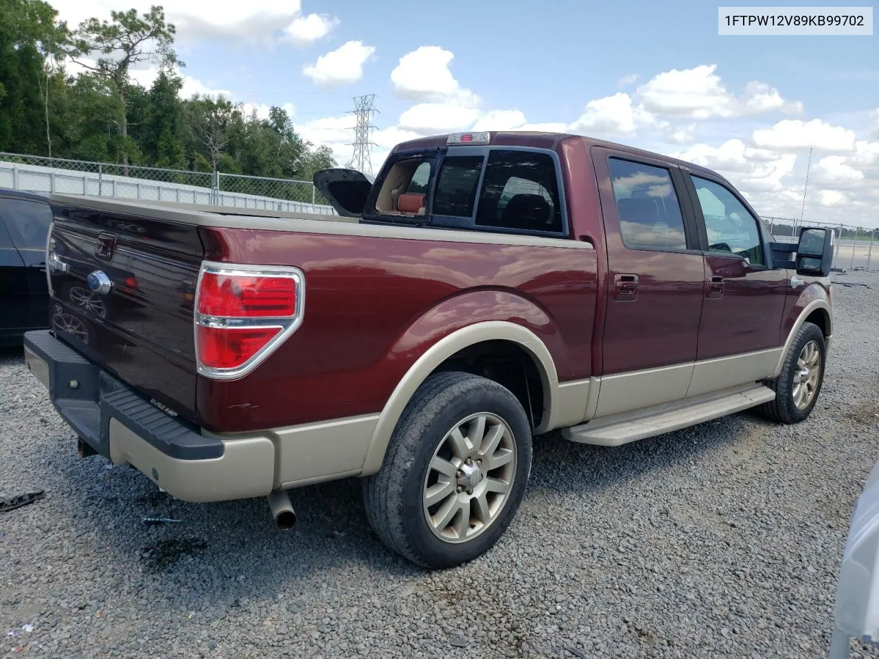 2009 Ford F150 Supercrew VIN: 1FTPW12V89KB99702 Lot: 71965384