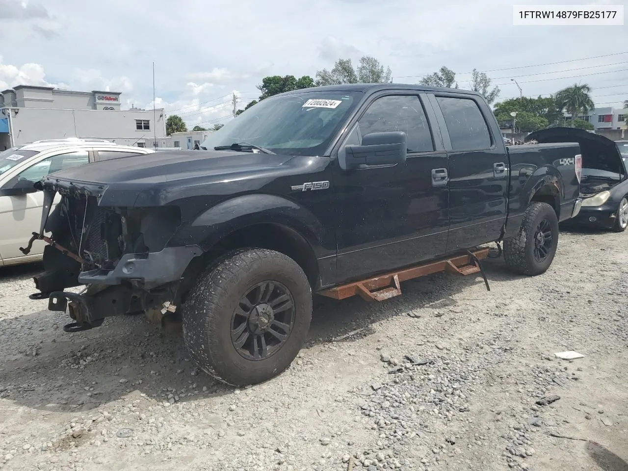 2009 Ford F150 Supercrew VIN: 1FTRW14879FB25177 Lot: 72002624