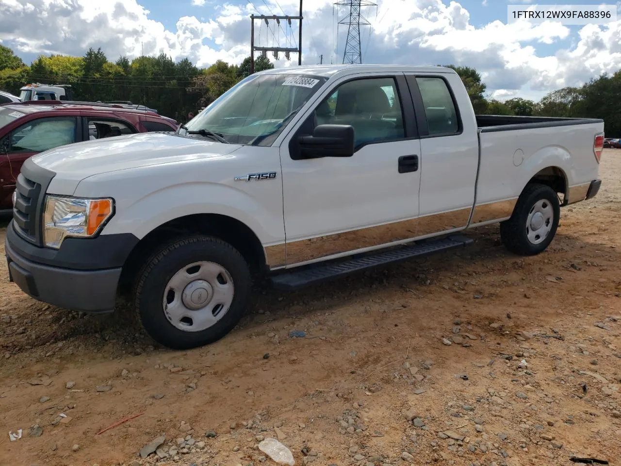 2009 Ford F150 Super Cab VIN: 1FTRX12WX9FA88396 Lot: 72428884