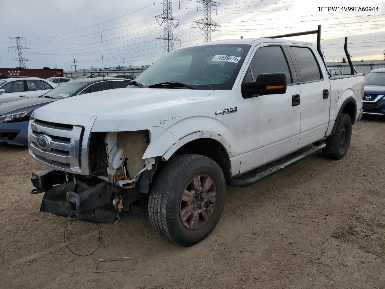 2009 Ford F150 Supercrew VIN: 1FTPW14V99FA60944 Lot: 73559674