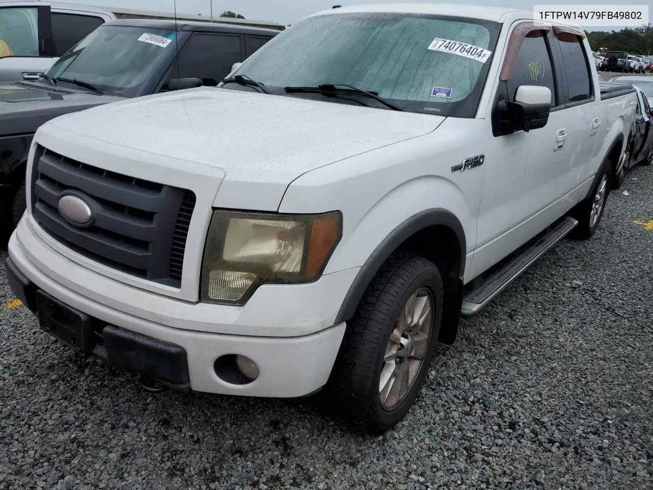 2009 Ford F150 Supercrew VIN: 1FTPW14V79FB49802 Lot: 74076404