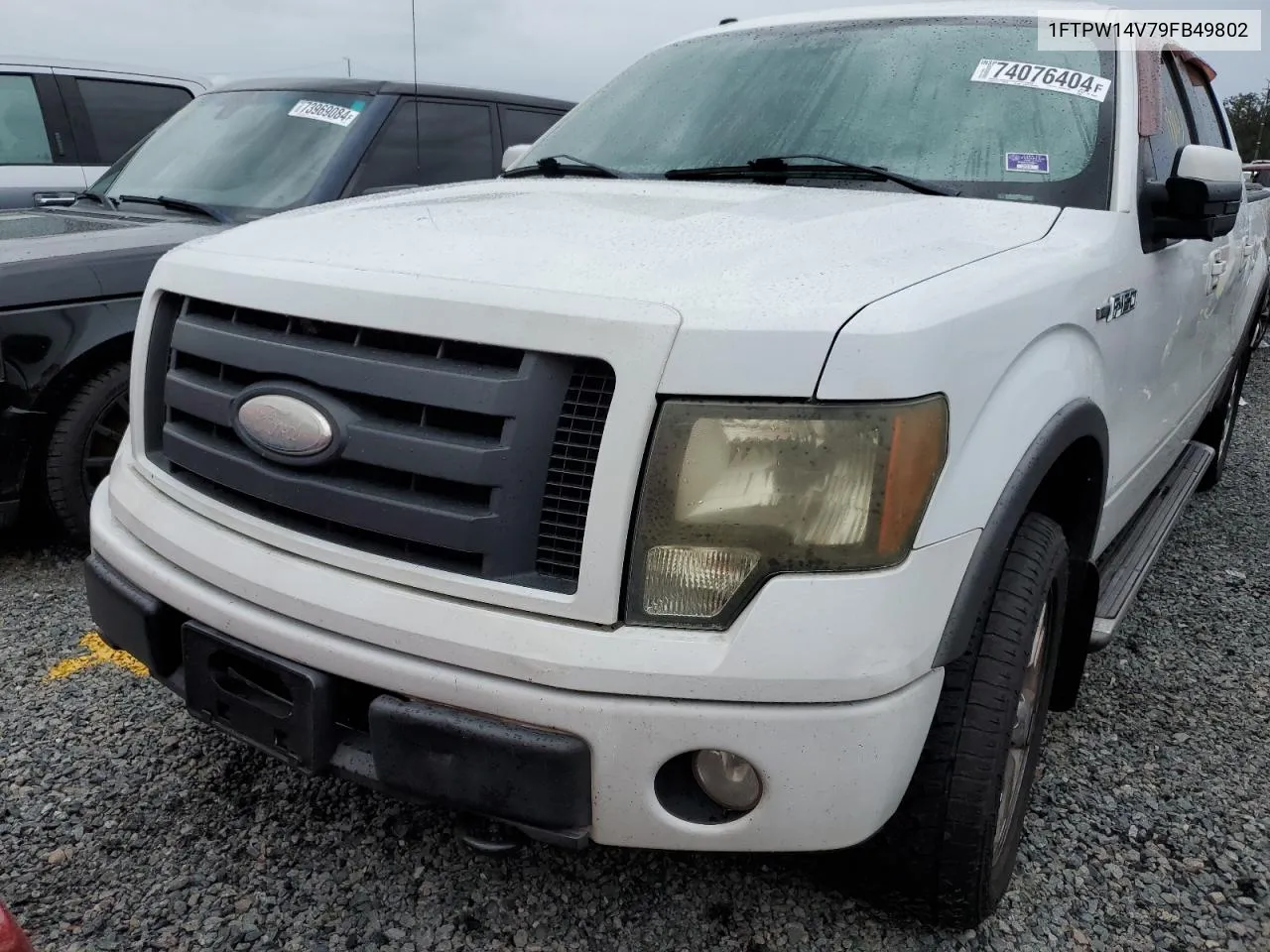 2009 Ford F150 Supercrew VIN: 1FTPW14V79FB49802 Lot: 74076404